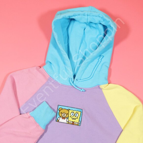 Teddy Fresh Other - Teddy Fresh Spongebob Squarepants Hoodie Sweatshirt in Pastel Multiclor Size M